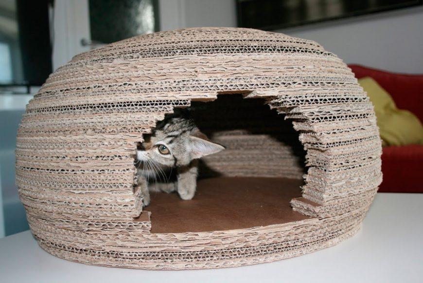 Домик — игровой комплекс для кошки своими руками