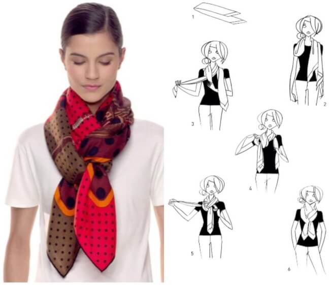 Как оригинально завязать шарф?
